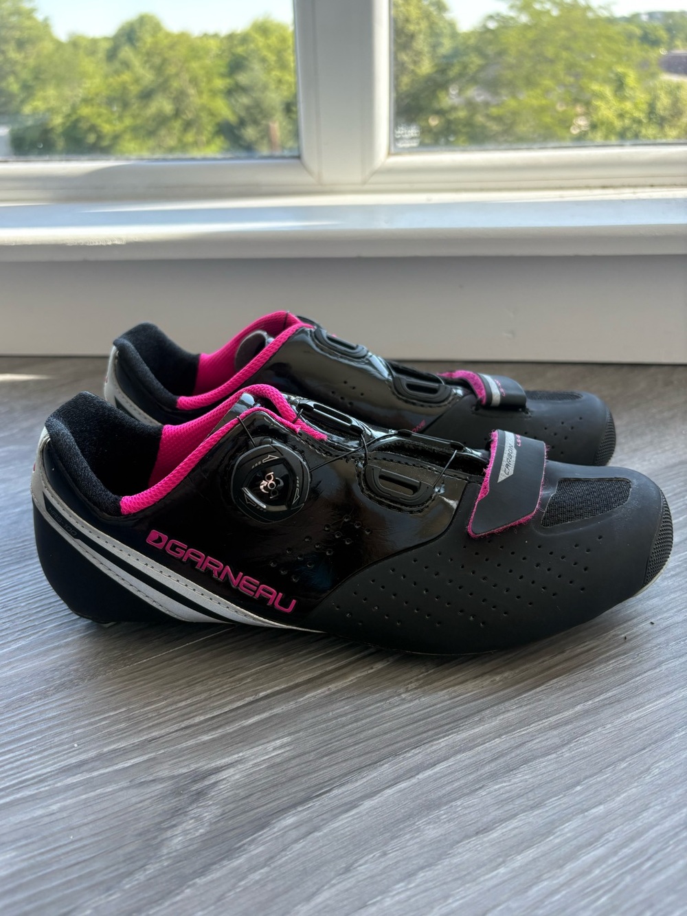 Garneau Women’s Carbon LS-100 III Road Cycling Spin Shoes Boa Closure Size 39